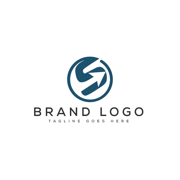 Вектор Векторный шаблон дизайна логотипа буквы s для бренда