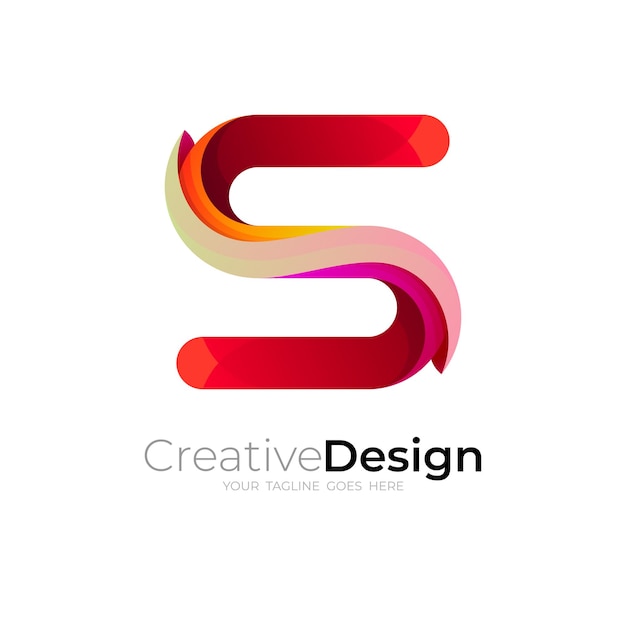 Letter s logo ontwerp, s logo sjabloon