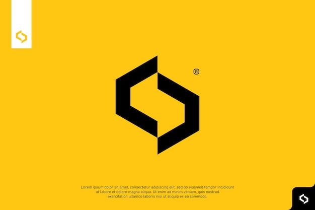 Letter S logo ontwerp S monogram logo ontwerp minimaal creatief modern