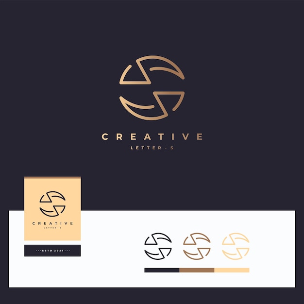 Letter s logo-ontwerpen