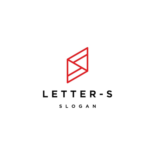 Vector letter s logo pictogram ontwerpsjabloon