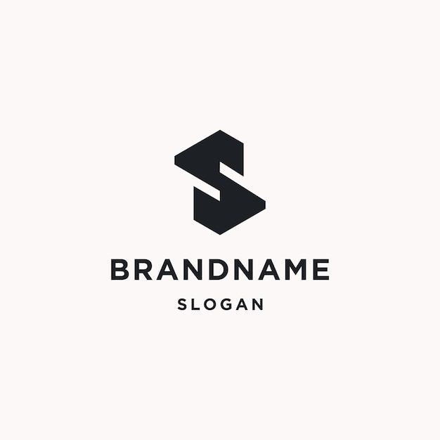 Letter s logo pictogram platte ontwerpsjabloon