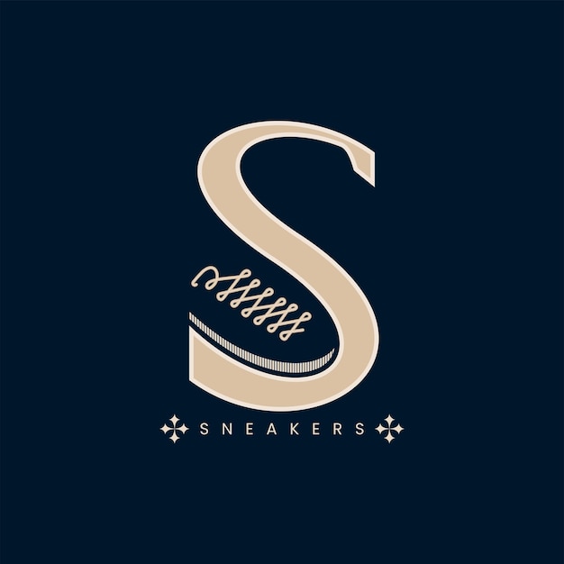 letter S logo Sneakers shoes sports simple and cool