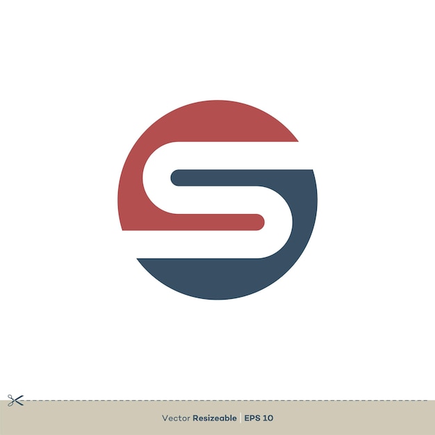 Letter S Logo Template Illustratie Ontwerp Vector EPS 10