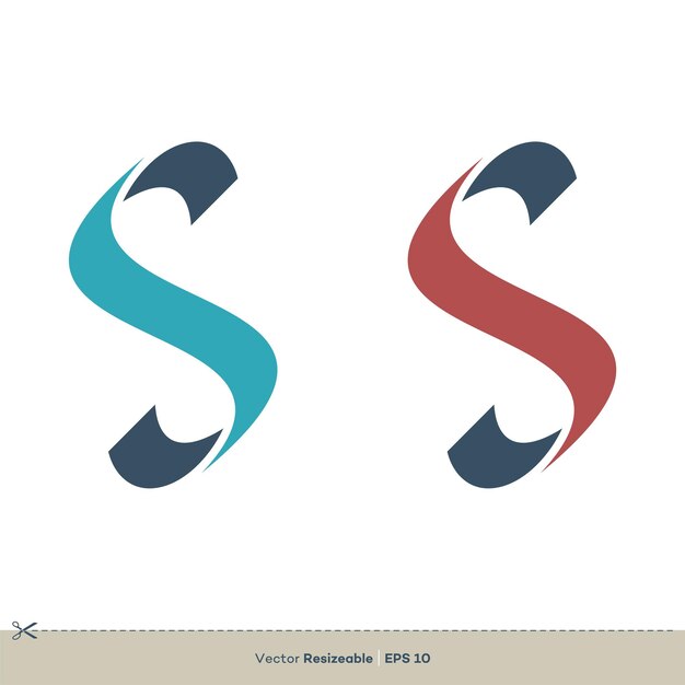 Vector letter s logo template illustration design vector eps 10