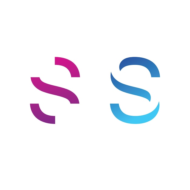 Letter s logo vector sjabloon creatieve s letter eerste logo-ontwerp