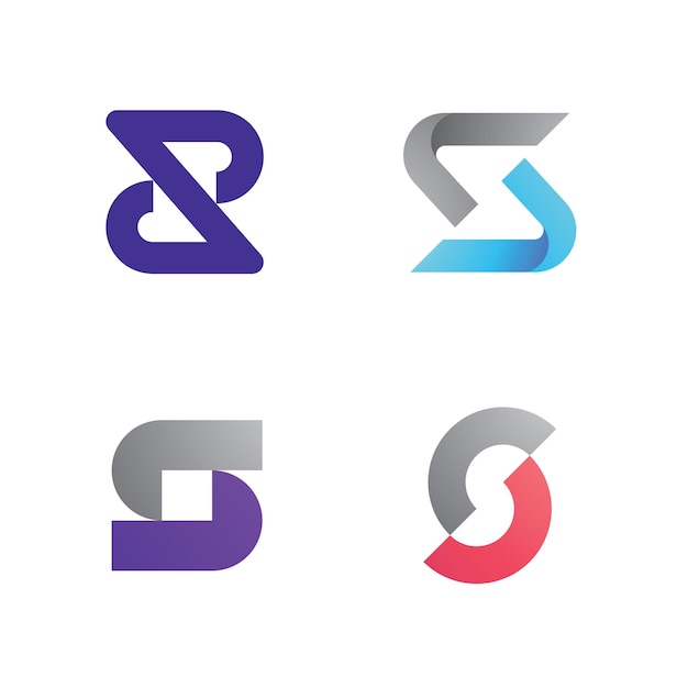 편지 S 로고 벡터 템플릿 크리에이 티브 S 편지 초기 로고 디자인