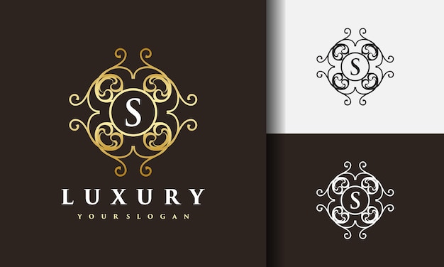 Letter s luxury abstract logo