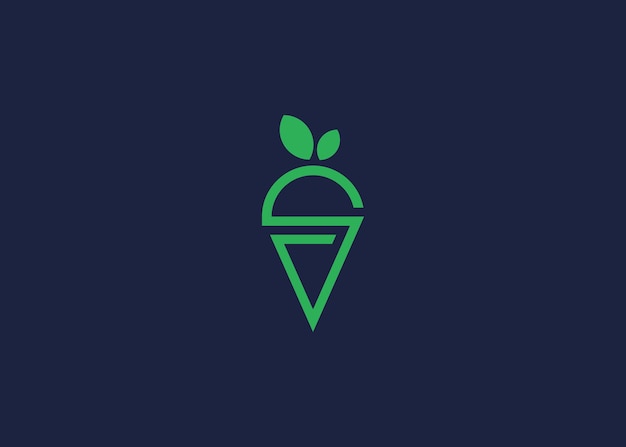 letter s met ijs logo icoon ontwerp vector ontwerp sjabloon inspiratie