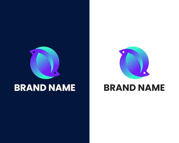 letter s met vogel modern logo ontwerpsjabloon