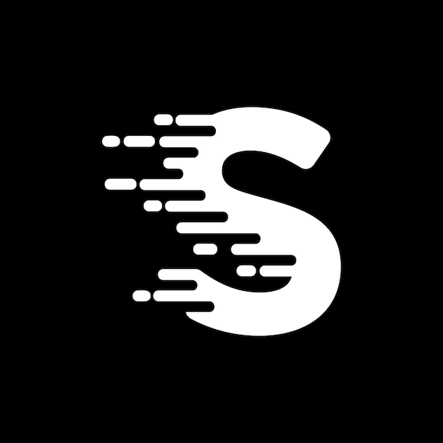 Letter S minimalistisch logo en icoonontwerp