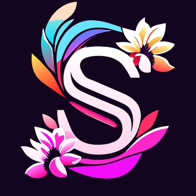 Вектор Современный красочный логотип letter s