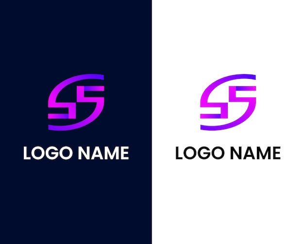 letter s modern logo design template