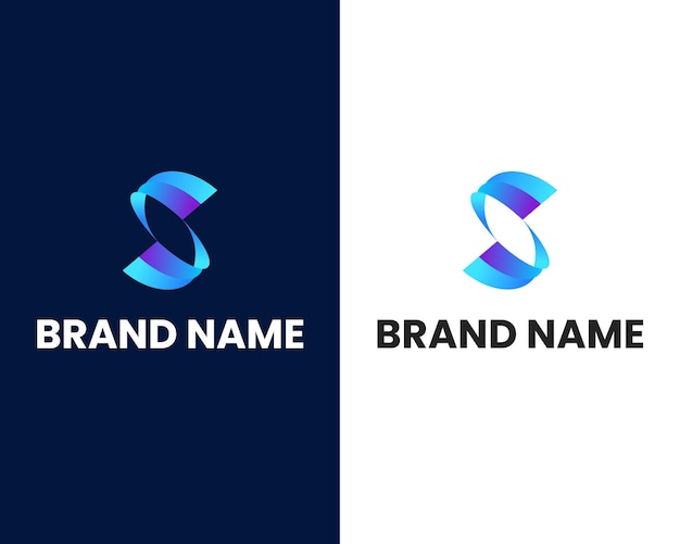 letter s modern logo design template