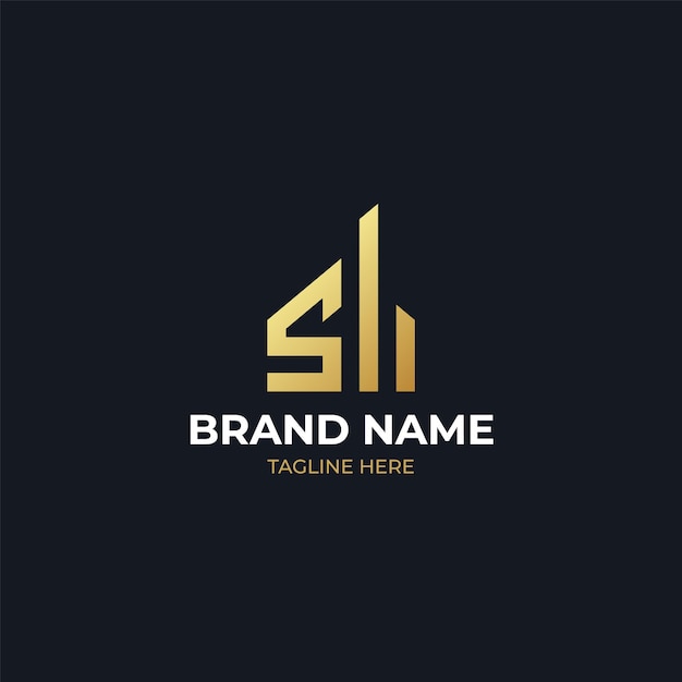 Letter S for real estate remodeling logo construction architecture building logo design template