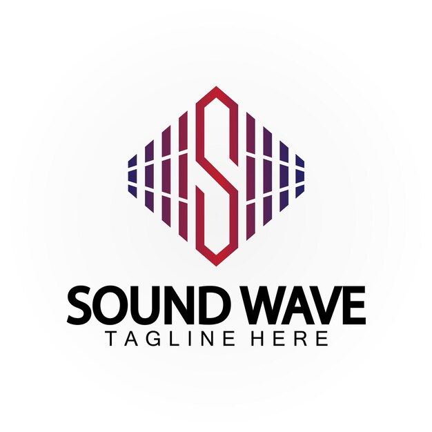 Vector letter s sound music audio voice equalizer volume waveform frequency colorful vector logo design