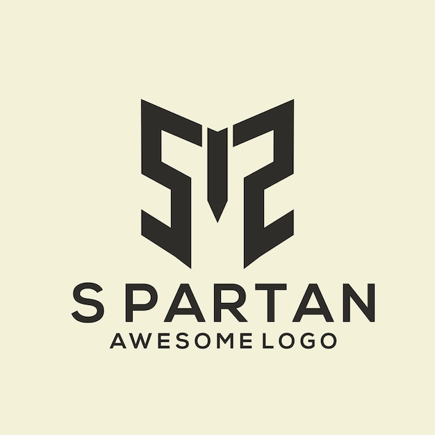 Vector letter s spartan logo illustration