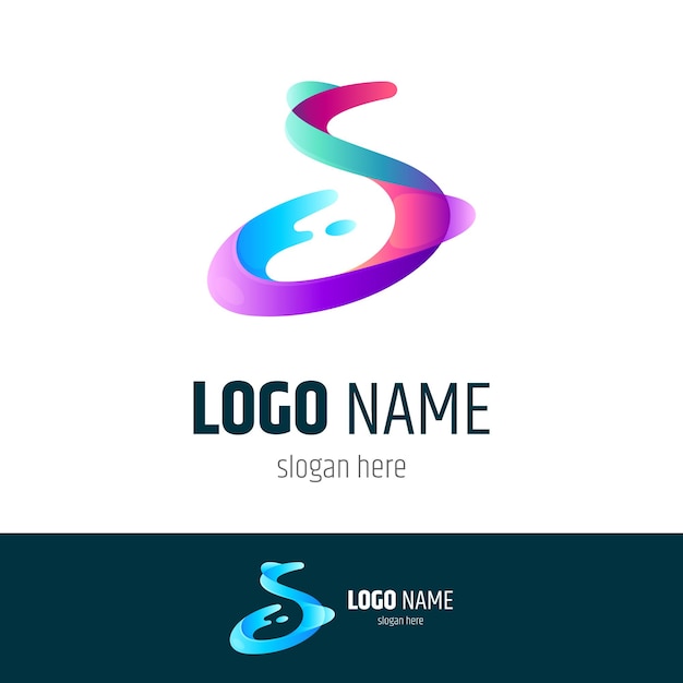 Letter s splat logo template