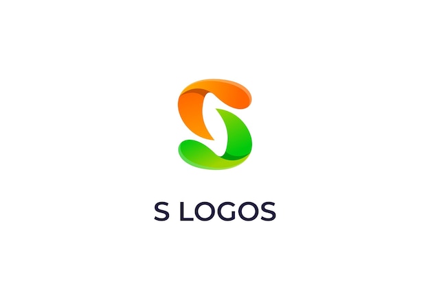 Lettera s start up logo design