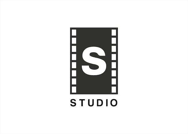 Lettera s studio pixel logo design simbolo per la fotografia film cinema mltimedia