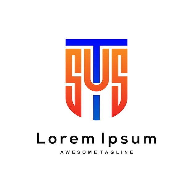 letter s,t,u,s creative logo design icon.