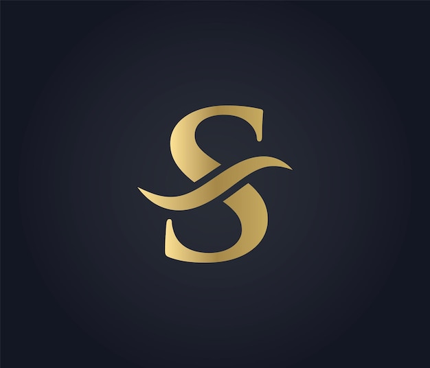 letter S wave sign logo