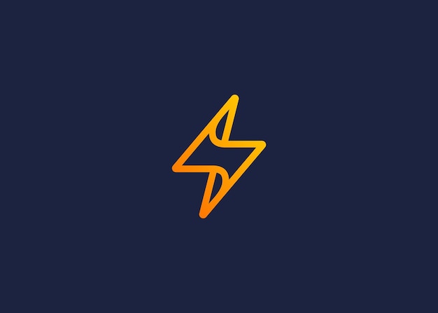 letter s with electricity logo icon design vector design template inspiration