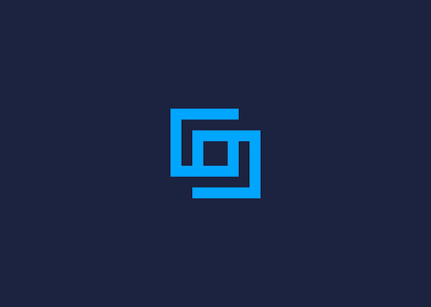letter s with square logo icon design vector design template inspiration