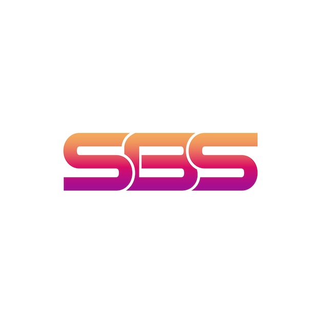 Letter SBS logo design