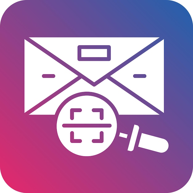 Letter Scanning Icon Stijl