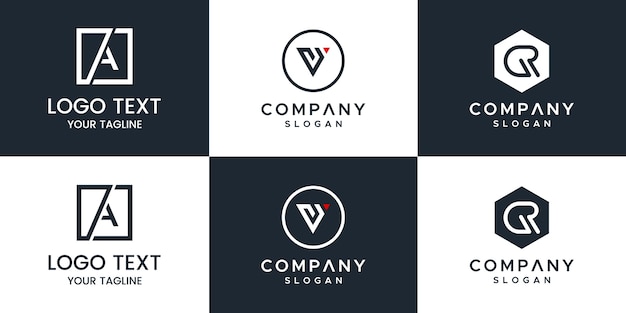 letter set logo design