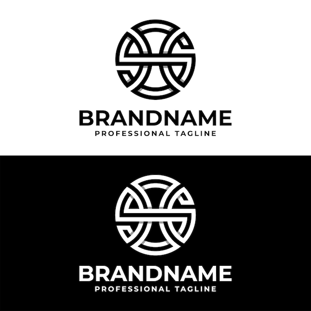 Letter SH or SX Monogram Logo Suitable for any business with SH HS XS or SX initials