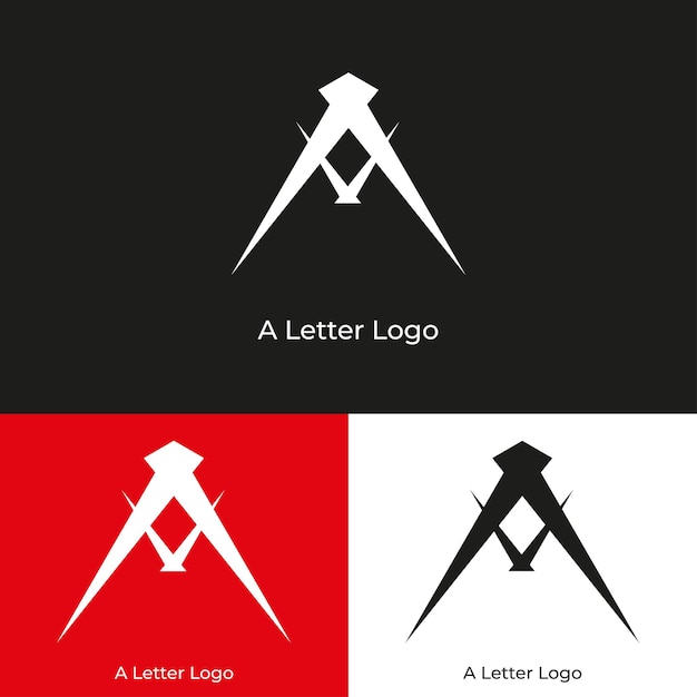 Vector a letter shape logo