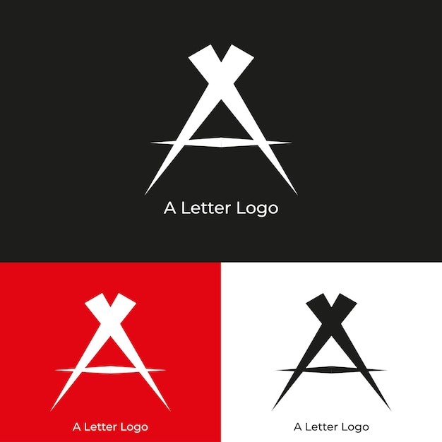 Vector a letter shape logo