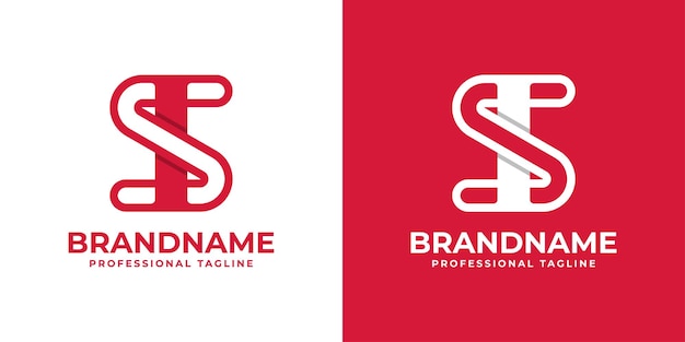 Letter SI or IS Monogram Logo suitable for any business with SI or IS initials