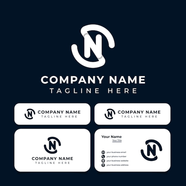 Логотип Letter SN, подходящий для любого бизнеса с инициалами SN или NS.
