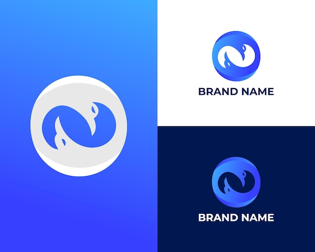 letter SO with Engle modern trendy company logo design template