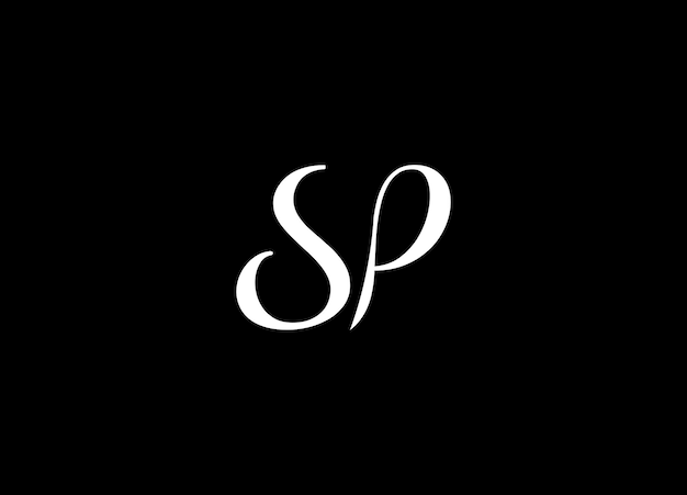 Letter SP luxe logo ontwerp vector SP logo brief SP logo ontwerp abstract sp logo