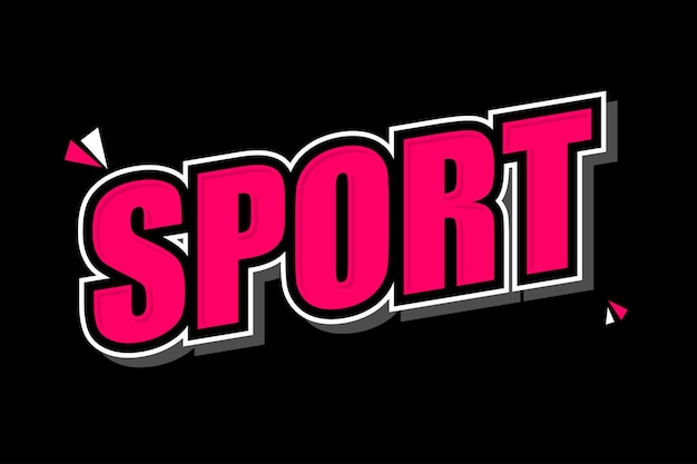 letter Sport design