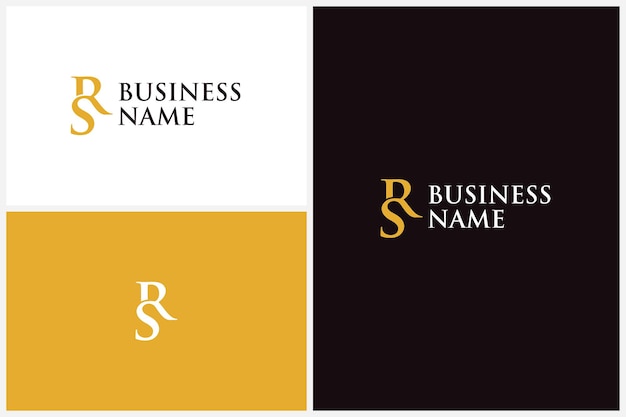 Letter SR or RS Logo Design