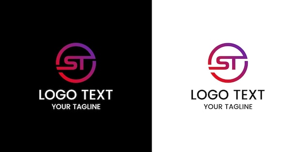 letter st logo design