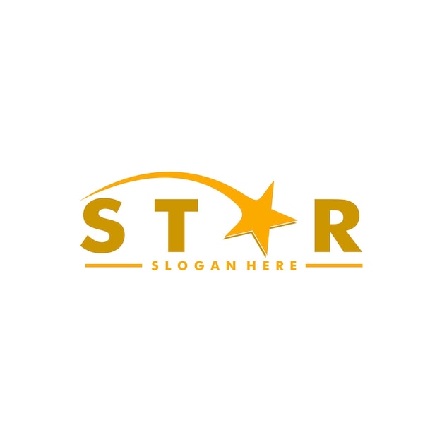 letter star logo icon vector, Star logo design template