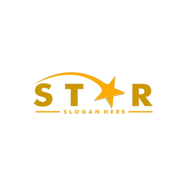 Letter star logo icon vector, star logo design template