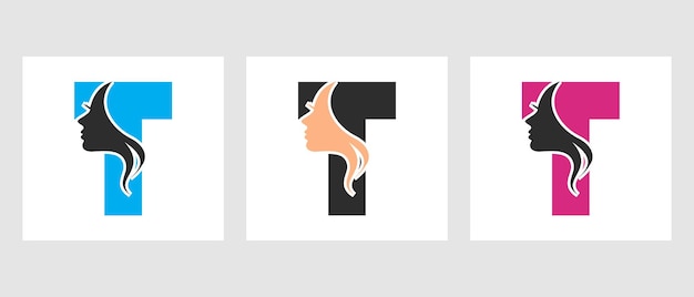 Letter t beauty spa logo design concept for spa, fashion, salon, cosmetic symbol