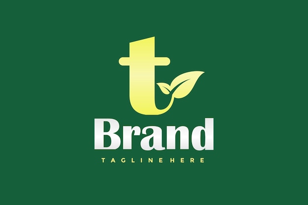 Vector letter t blad logo