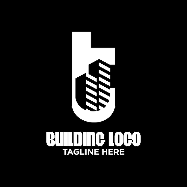 Vector letter t building logo design template inspiration, vector illustration.