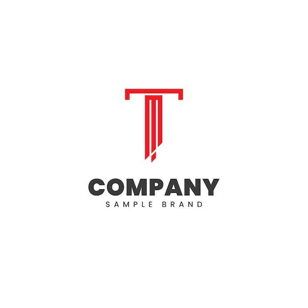 Letter T Geometric Logo