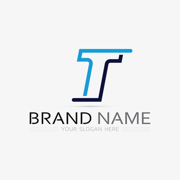 letter T logo afbeelding en lettertype T ontwerp grafische vector