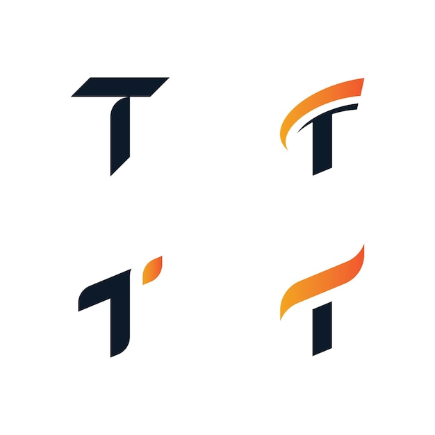 Letter T logo icon design template