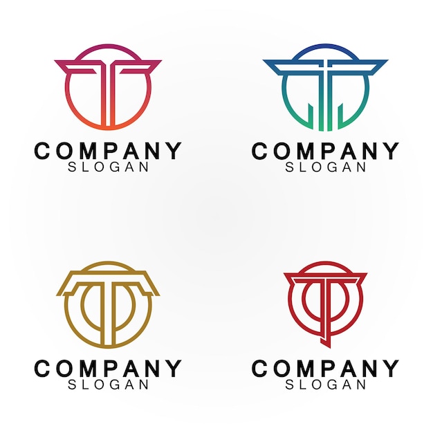 Letter T logo icon design template